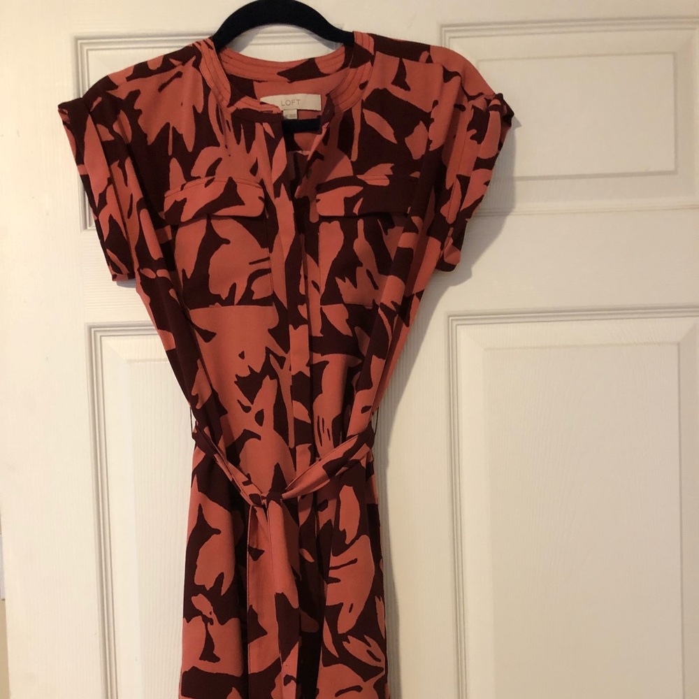 Ann Taylor Loft Button down shirt dress